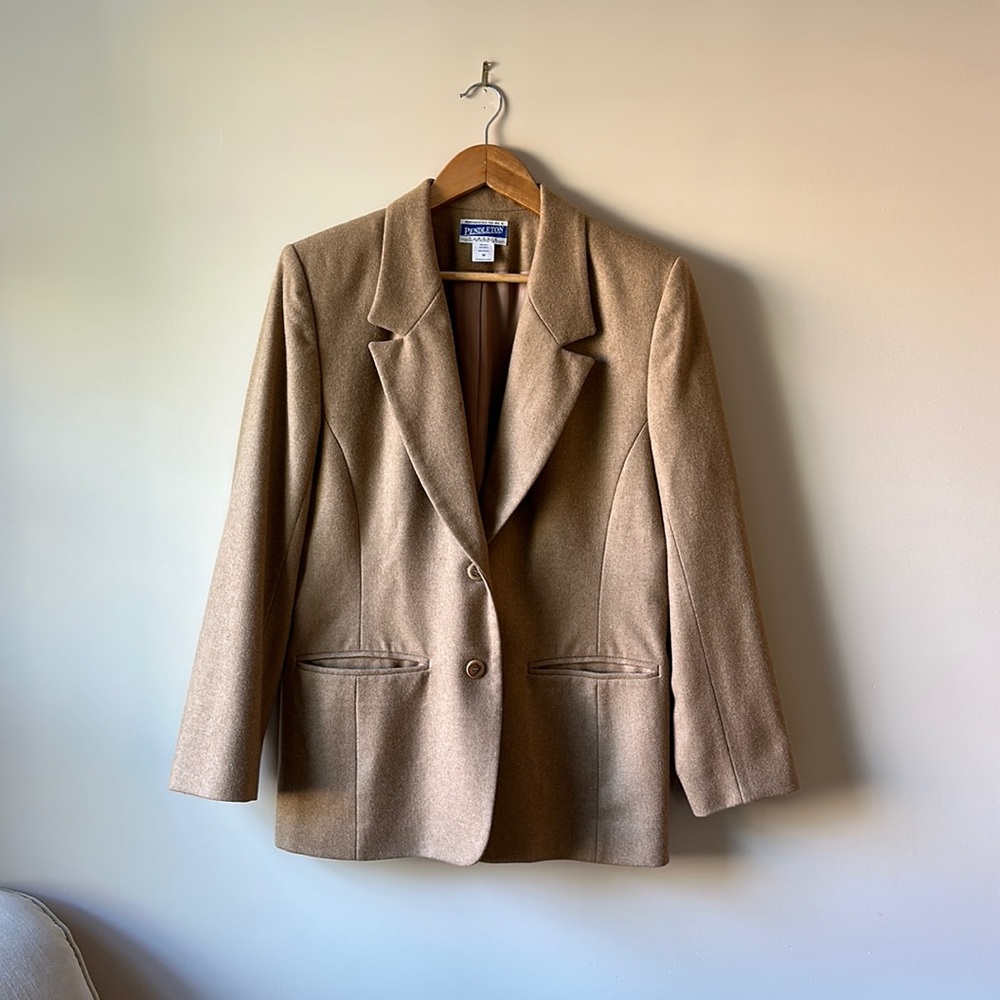 Vintage Pendleton 100% Virgin Wool Oversized Blazer, Size 10